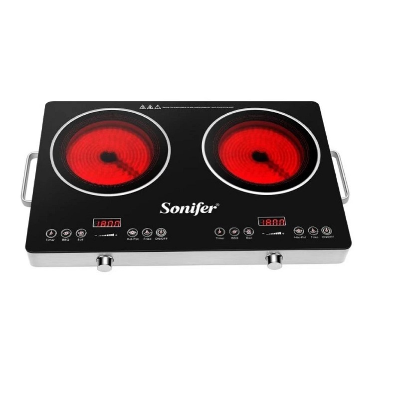 Cocina electrica infrarroja tactil 1800w 2Q SONIFER