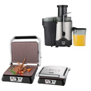 Extractor de jugo 400w mas sandwichera inox SONIFER