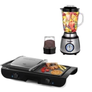 Parrilla electrica grill placa 1500w mas licuadora 600w SONIFER