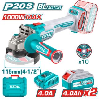 Amoladora a bateria 20v 4A 1000 Total