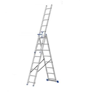 Escalera extensible 3 tramos aluminio 5 metros Wadfow