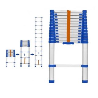 Escalera plegable telescopica aluminio 3.8 metros Wadfow