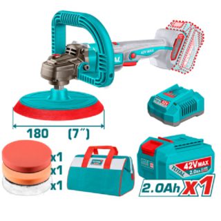 Pulidora a bateria 42v 180mm Total