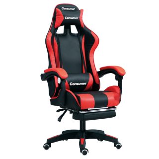 Silla giratoria Gamer con reposapiés RONE Consumer