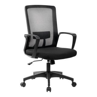 Silla para oficina giratoria negro Consumer