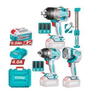 Kit llave de impacto 20v 1350 y 850nm mas Lampara Total