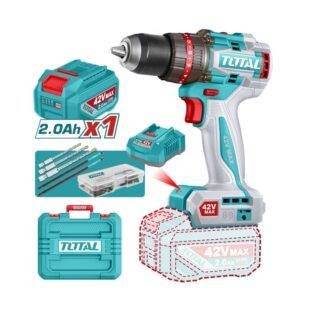 Taladro percutor a bateria 42v BL 69Nm Total