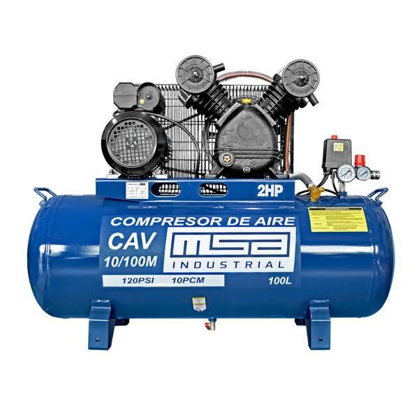 Compresor de aire 100 litros 2Hp MSA