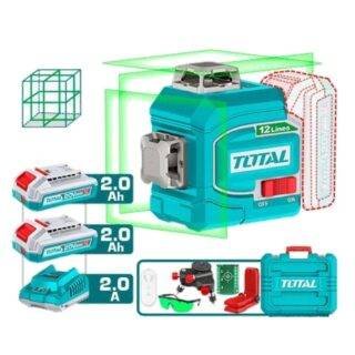 Nivel laser a bateria 20v 360 grados Total